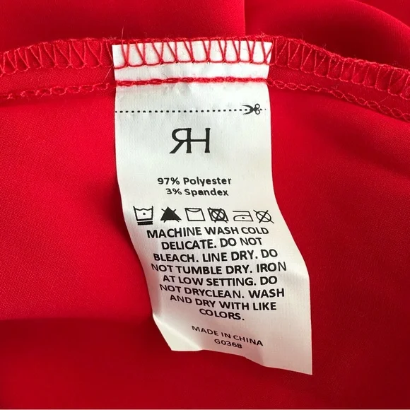 NEW! RIHOAS The Red Sweetheart Neckline Cap Sleeve Midi Dress Size XS - Picture 15 of 15